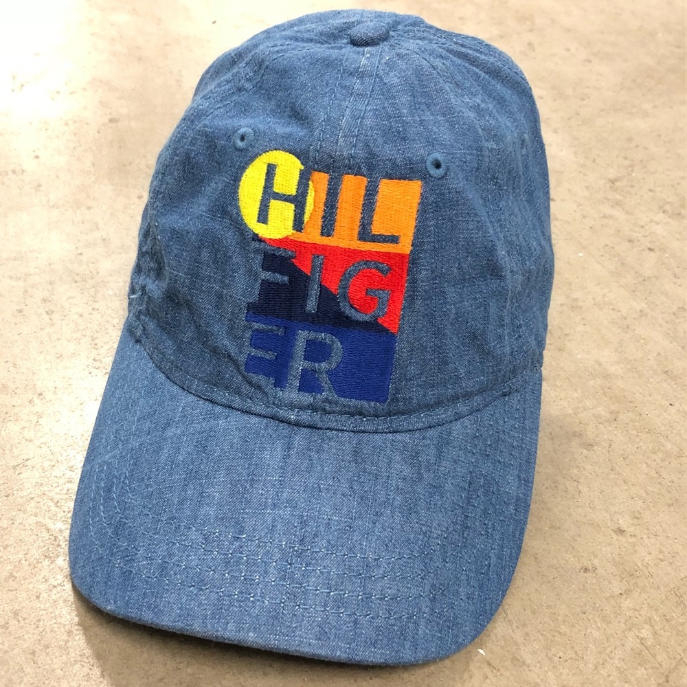 Tommy Hilfiger Chambray Denim Logo Baseball Cap